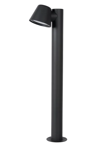 Парковый светильник Dingo-Led 14881/70/30 Lucide уличный IP44 чёрный 1 лампа, плафон чёрный в стиле современный GU10 фото 2